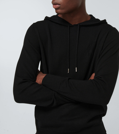 Shop Alexander Mcqueen Cashmere Hooded Sweatshirt In Black