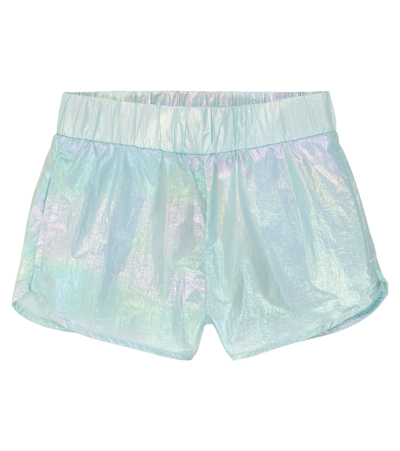Shop Stella Mccartney Metallic Shorts In Multicolor