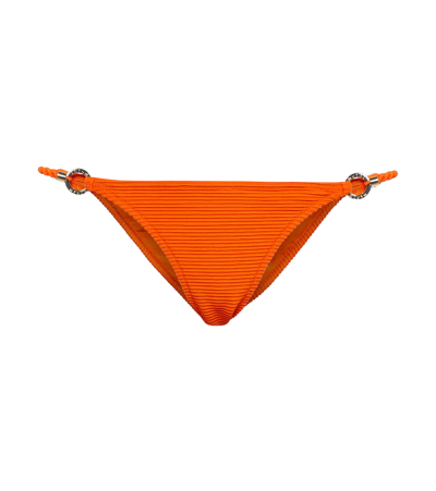 Shop Heidi Klein Madagascar Bikini Bottoms In Orange