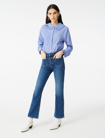Shop Maje Jeans With Pockets For Spring/summer In Blue