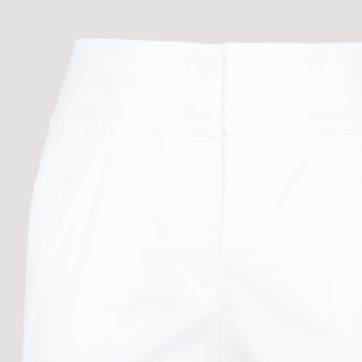 Shop Peserico Cotton Pants In White