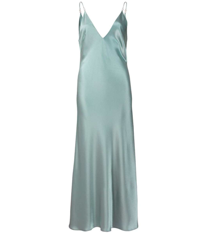 Shop Galvan Daphne Dress In Seagreen