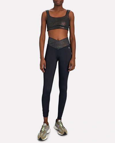 Shop Eleven By Venus Williams Marvelous Shine High-rise Leggings In Black
