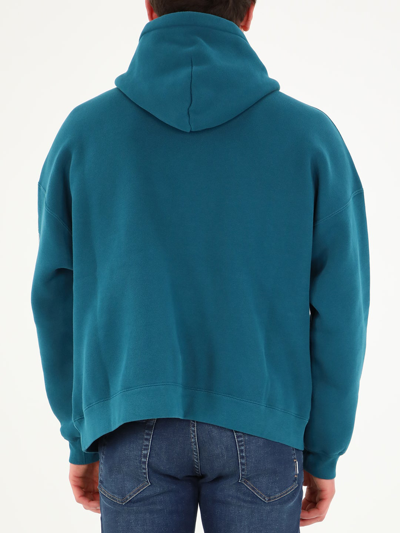 Shop Balenciaga Maison  Turquoise Hoodie