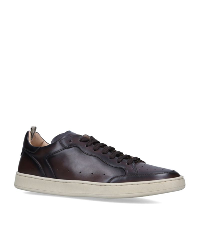 Shop Officine Creative Leather Kareem Lux Sneakers In Brown