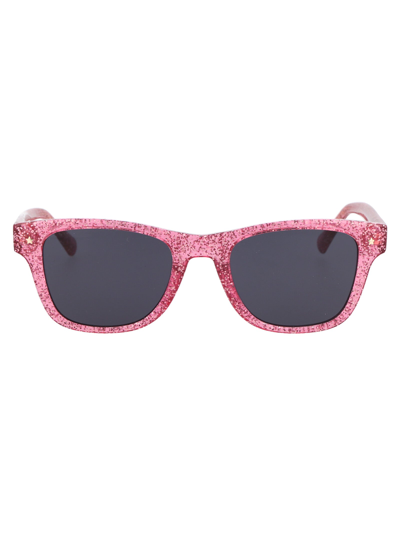 Shop Chiara Ferragni Square Frame Sunglasses In Pink