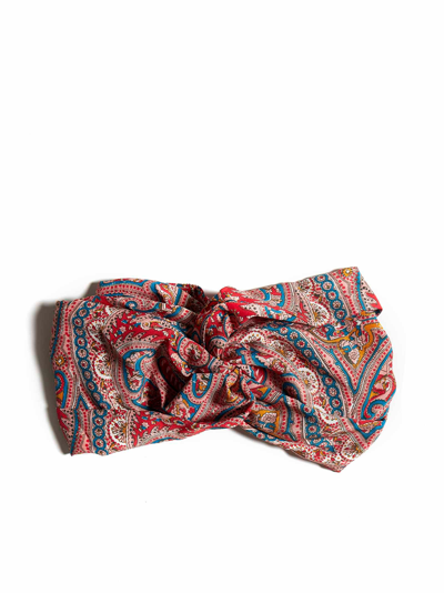 Shop Etro Paisley Printed Ruched Turban In Multi