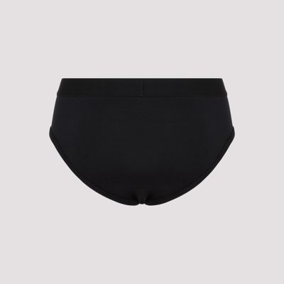 Shop Balenciaga Cotton Brief Underwear In Black