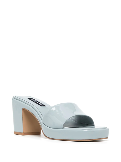 Shop Senso Stevie Patent Mules In Blue