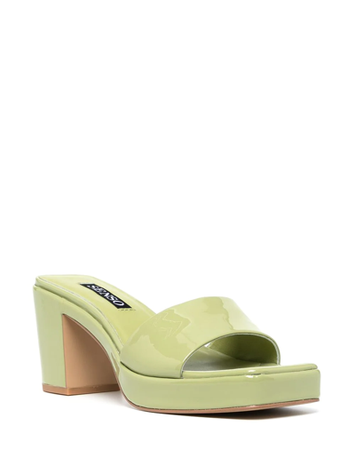 Senso Stevie Patent Mules In Green