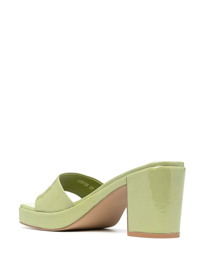 Senso Stevie Patent Mules In Green