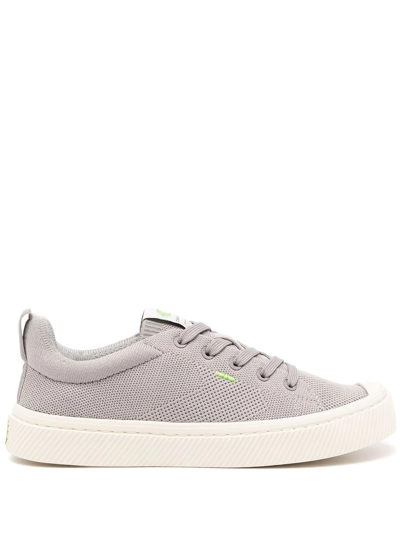 Shop Cariuma Ibi Knitted Low-top Sneakers In Grey