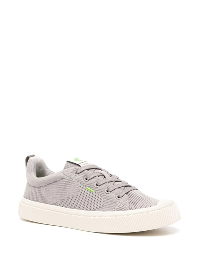 Shop Cariuma Ibi Knitted Low-top Sneakers In Grey
