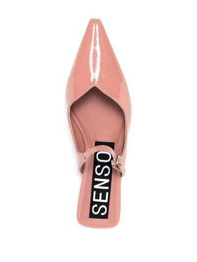 Shop Senso Kelly Leather Mules In Pink