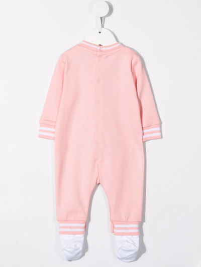 Shop Moschino Toy Bear Print Pajama In Pink
