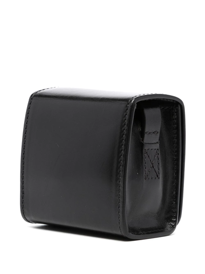 Shop Lemaire Mini Crossbody Camera Bag In Black
