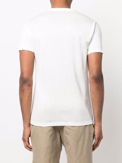 Shop Tom Ford V-neck Short-sleeved T-shirt In White