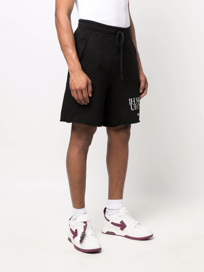 Ih Nom Uh Nit Logo Print Track Shorts In Black