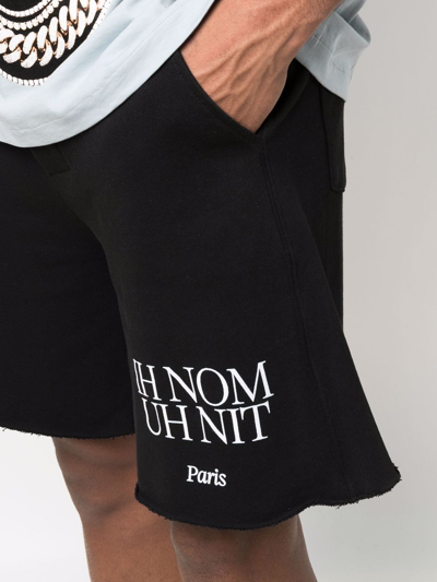 Shop Ih Nom Uh Nit Logo Print Track Shorts In Black