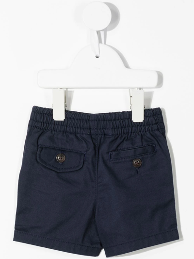 Polo Ralph Lauren Logo-embroidered Cotton Shorts In Blue
