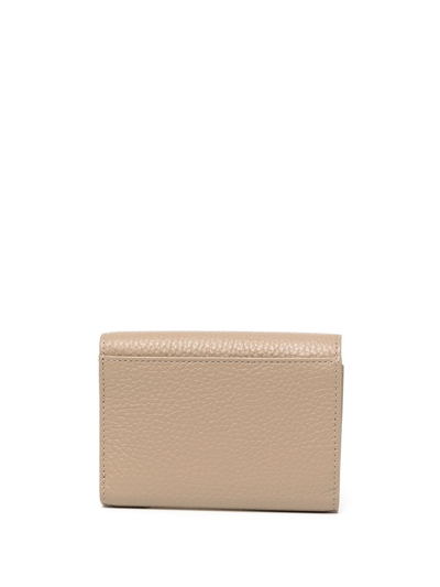 Shop Agnès B. Logo-plaque Wallet In Grey