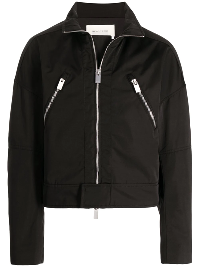 Shop Alyx Zip-fastening Long-sleeve Jacket In Black