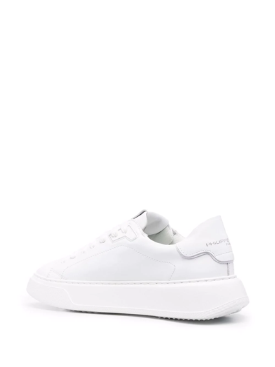 Philippe Model Logo-patch Low-top Sneakers In White