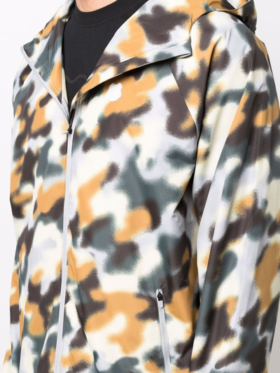 Kenzo Blurred Camouflage Lightweight Jacket In Black