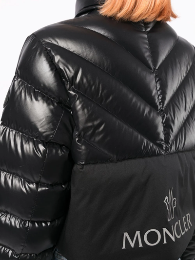 Shop Moncler Morgat Padded Cropped Jacket In Black