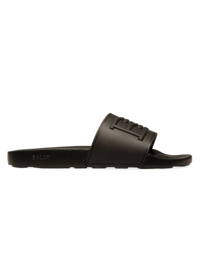 Shop Bally Men's Scotty Slide Sandals In Black