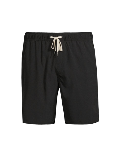 Shop Fair Harbor Men's 8" Solid Anchor Swim Shorts In Black