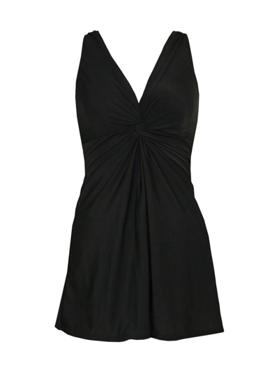 Shop Miraclesuit Women's Dd Marais Twist-front One-piece Swimsuit In Black