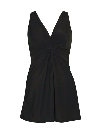 Shop Miraclesuit Women's Marais Twist One-piece Swimsuit In Black