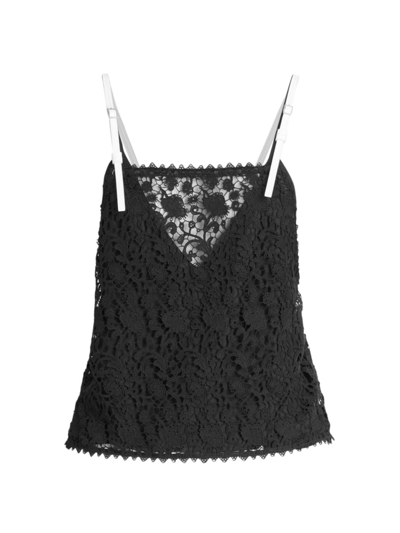 Shop Jw Anderson Women's Lace Camisole Top In Black