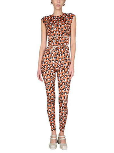 Shop La Doublej "lady Leopard" T-shirt In Multicolour