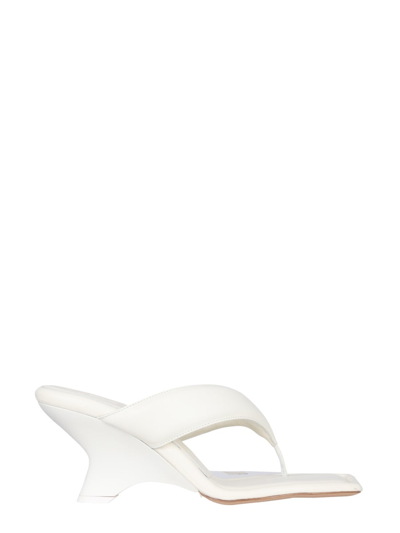 Shop Gia Borghini Gia 6 Puffy Sandals In White