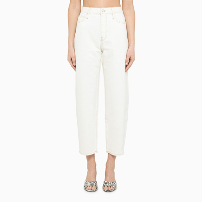 Shop Frame White Mom-fit Jeans
