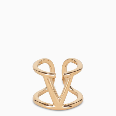 Shop Valentino Garavani | Gold-tone Metal Ring In Yellow