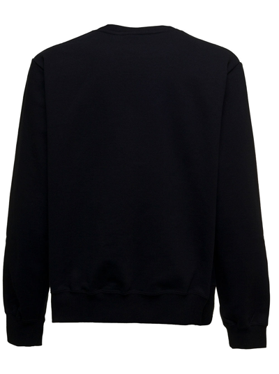 Shop Gcds Black Cotton Sweatshirt With Logo
