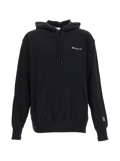 Readymade Embroidered Logo Long-sleeve Hoodie In Black