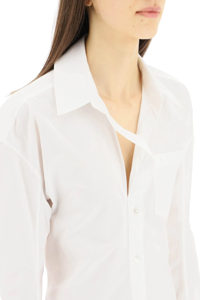 Shop Alexander Wang Cotton Shirt Dress In White