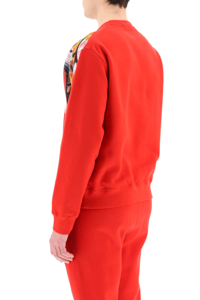 Shop Dsquared2 Double Tiger Print Sweatshirt In Red