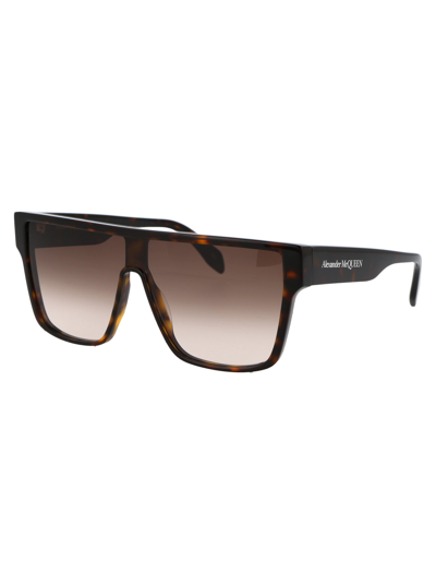 Shop Alexander Mcqueen Eyewear Sunglasses In 002 Havana Havana Brown