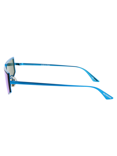 Shop Balenciaga Sunglasses In 003 Light Blue Light Blue Blue