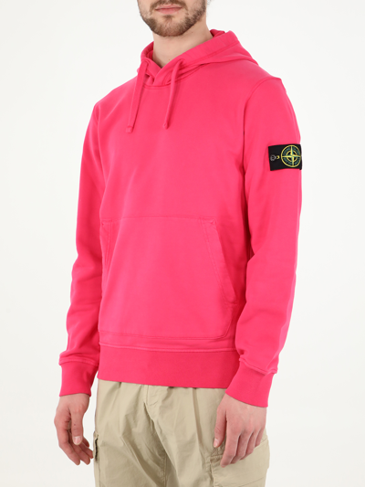 Stone Island Cyclamen Hoodie In Ciclamino ModeSens