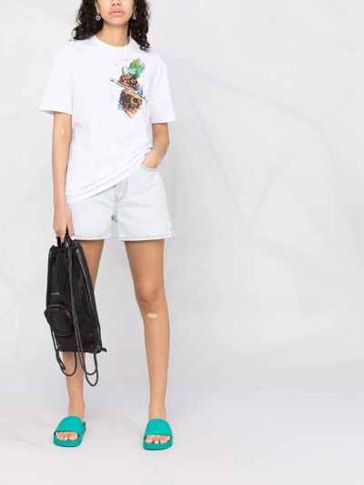 Philipp Plein Pineapple Skies T-shirt In White
