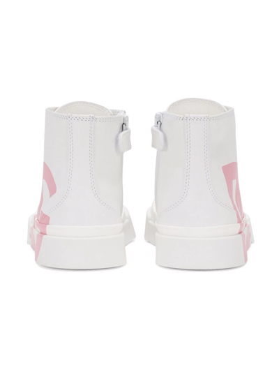 Shop Dolce & Gabbana Dg Logo High-top Sneakers In White