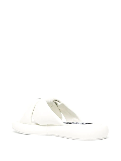 Shop Senso Bubbles Leather Sandals In White