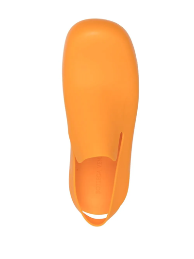 Shop Bottega Veneta Puddle Slingback Sandals In Orange