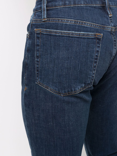 Shop Frame Athletic Slim-fit Jeans In Blue